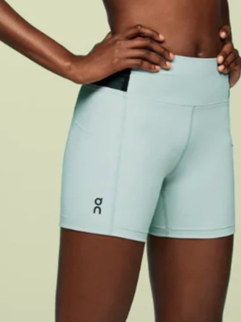 On Running Sprinter Shorts Seafoam Green High Rise Athletic Shorts Small